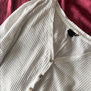 Urban Outfitters Cream Button-Up Cardigan